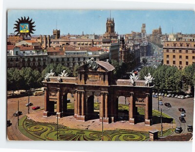 Postcard Puerta de Alcala Madrid Spain