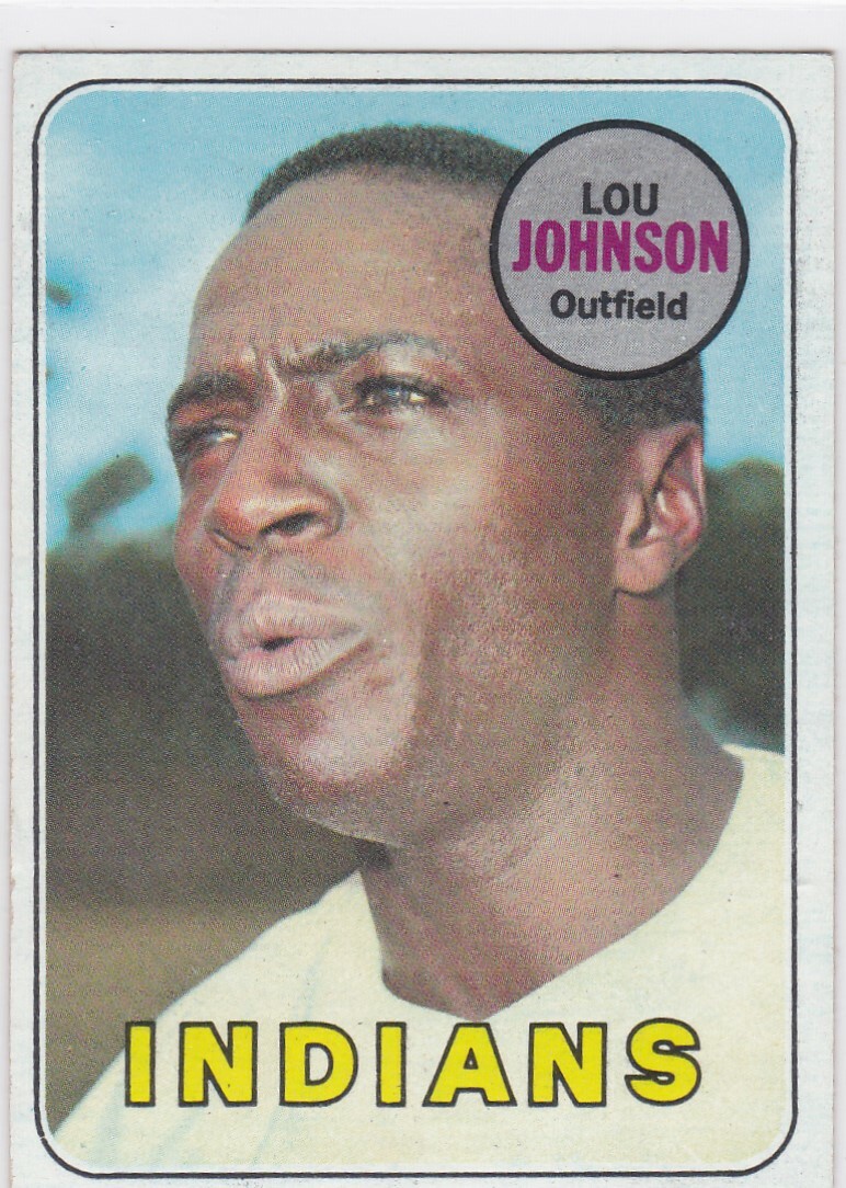 1969 Topps #367 Lou Johnson Indians Free Shipping!