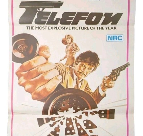 Daybill Telefon Original Australian Vintage Movie Poster Charles Bronson 1970's - Picture 5 of 12