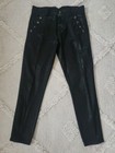 Joe's Jeans Size 31 Black Stretch The Georgia High Rise Button Skinny Pants — photo 1