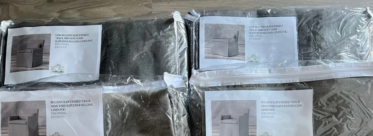 Restoration hardware chair on sale slipcovers