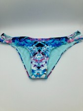 Bar III MULTI Hot Tropic Keyhole Hipster Bikini Swim Bottom, US X-Large NWT