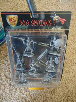 CONTE' GREEK HOPLITE WARRIORS, COLLECTIBLES (7 FIGURE SET# 6 SILVER) 65MM Scale.