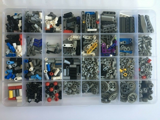 TECHNIC and LEGO LOT 1+ lb small & technic pieces - IN STORAGE CASE | eBay