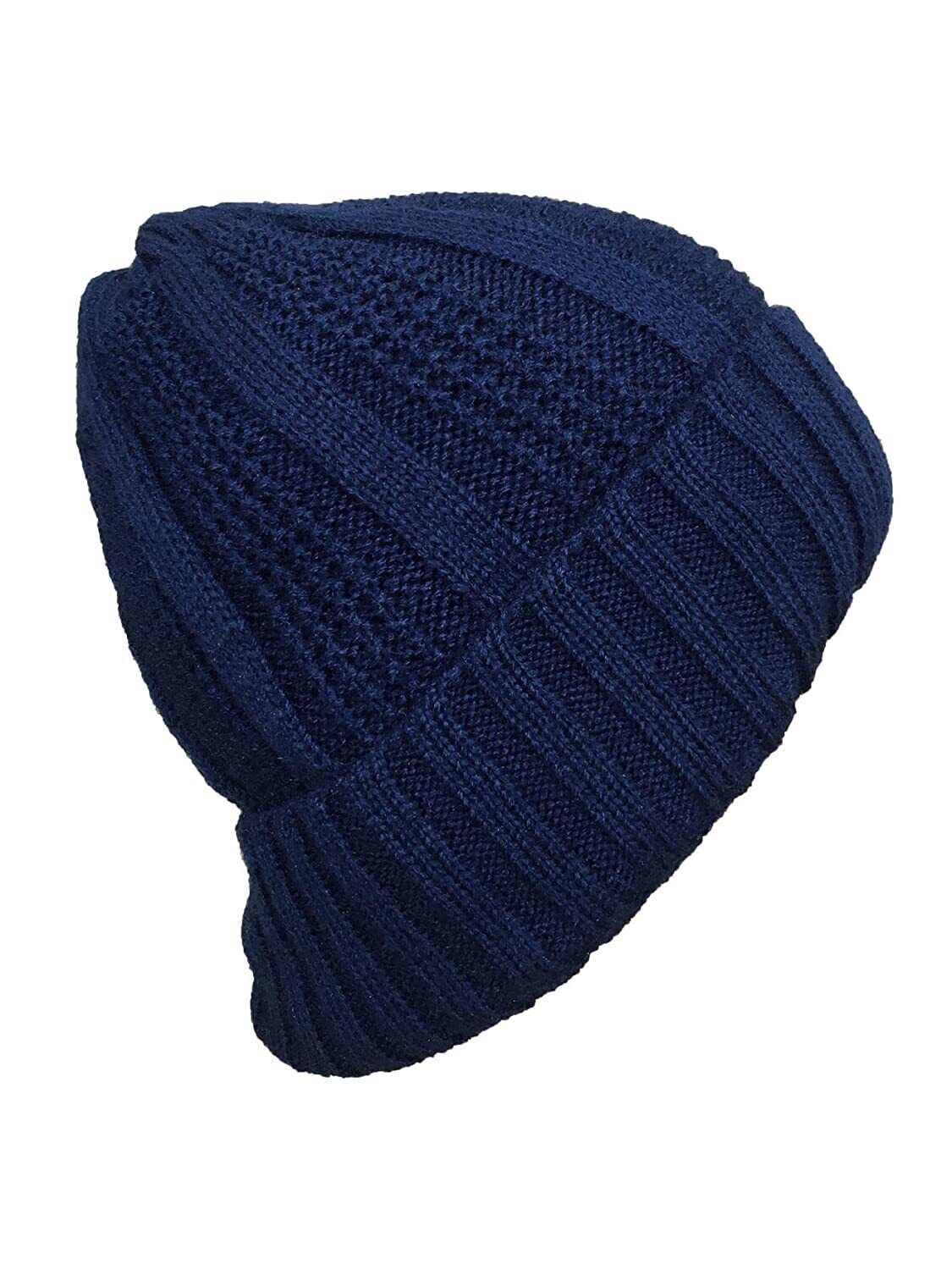 Stylish Winter Woolen Skull Cap Assorted Colour Free Size For Unisex M824