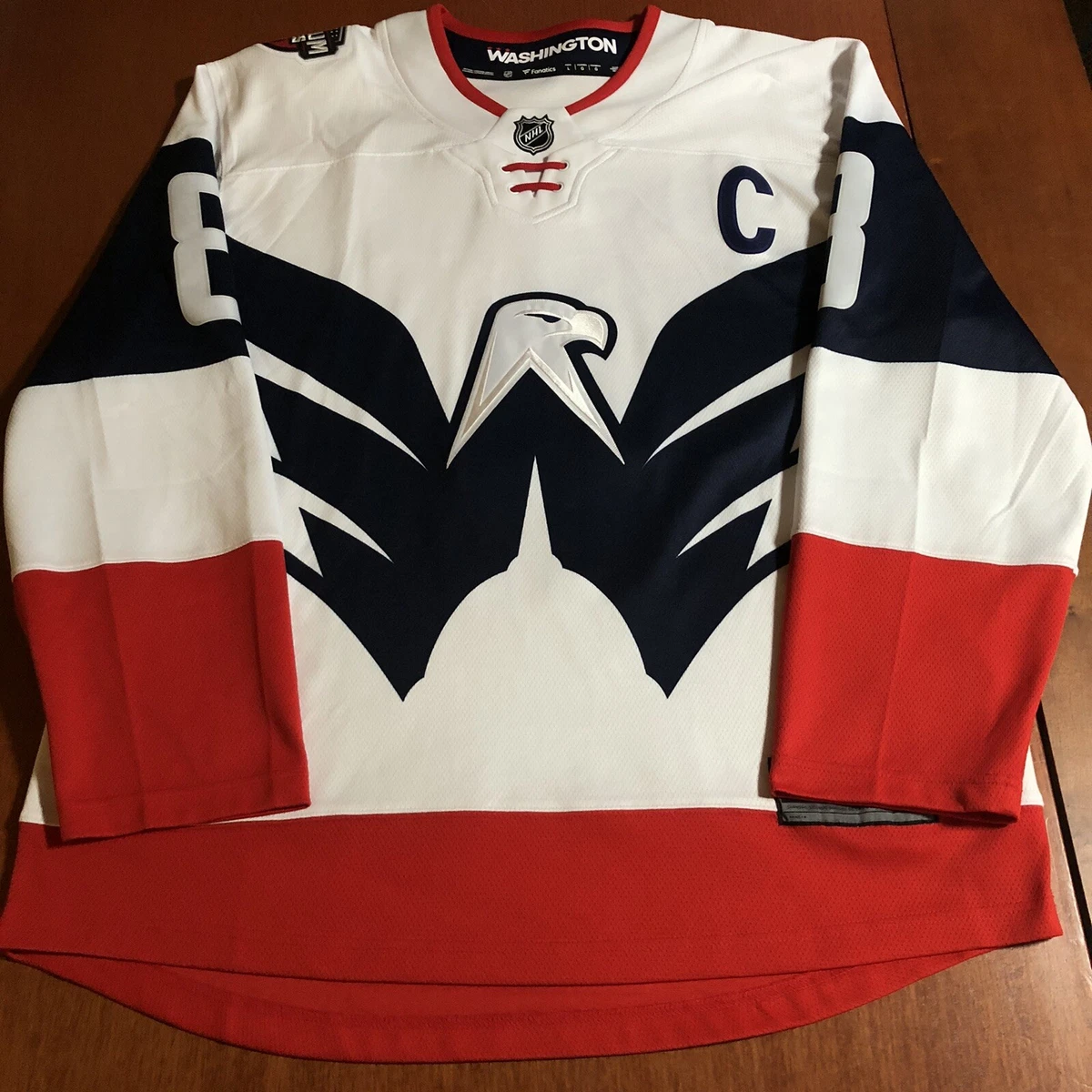 white ovechkin jersey