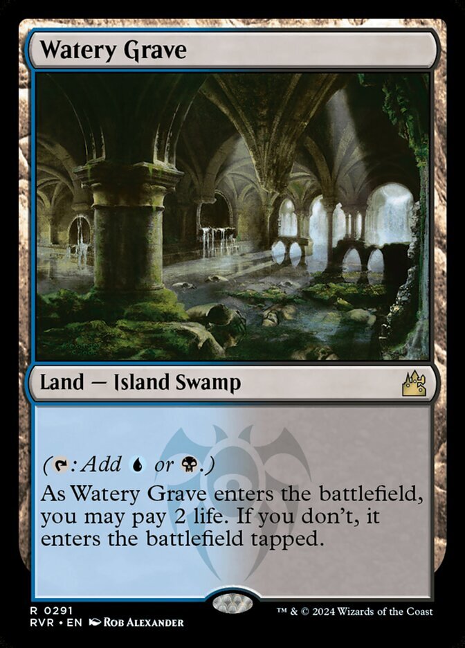 MTG Magic the Gathering Watery Grave (291/497) Ravnica Remastered LP