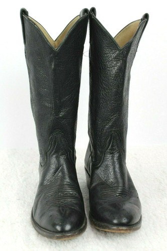 elk hide cowboy boots