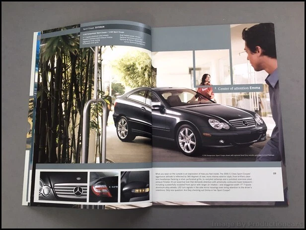 2005 Mercedes Benz C230 C320 C55 AMG 34-page Car Sales Brochure Catalog Foto 4 de 4