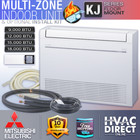 Mitsubishi 9-18K BTU Multi-Zone Mini Split KJ Floor Mount Indoor Unit Kit