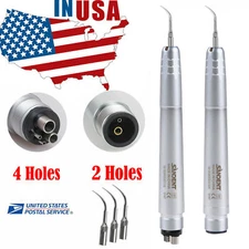 USA Dental Ultrasonic Air Perio Scaler Handpiece 2/4-Holes with Scaling Tips