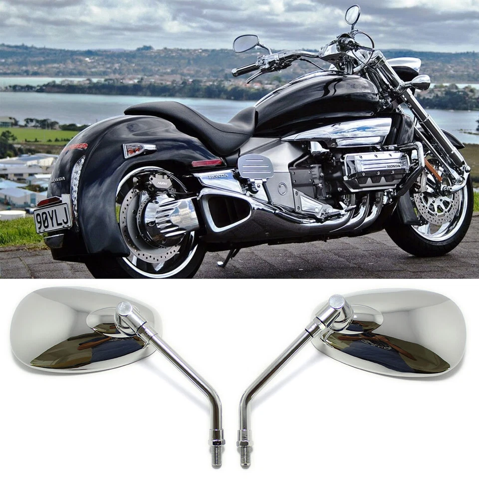 Par de espejos retrovisores de motocicleta aptos para Yamaha Yamaha Virago XV 750 1100 250 535 Bobber Foto 4 de 4