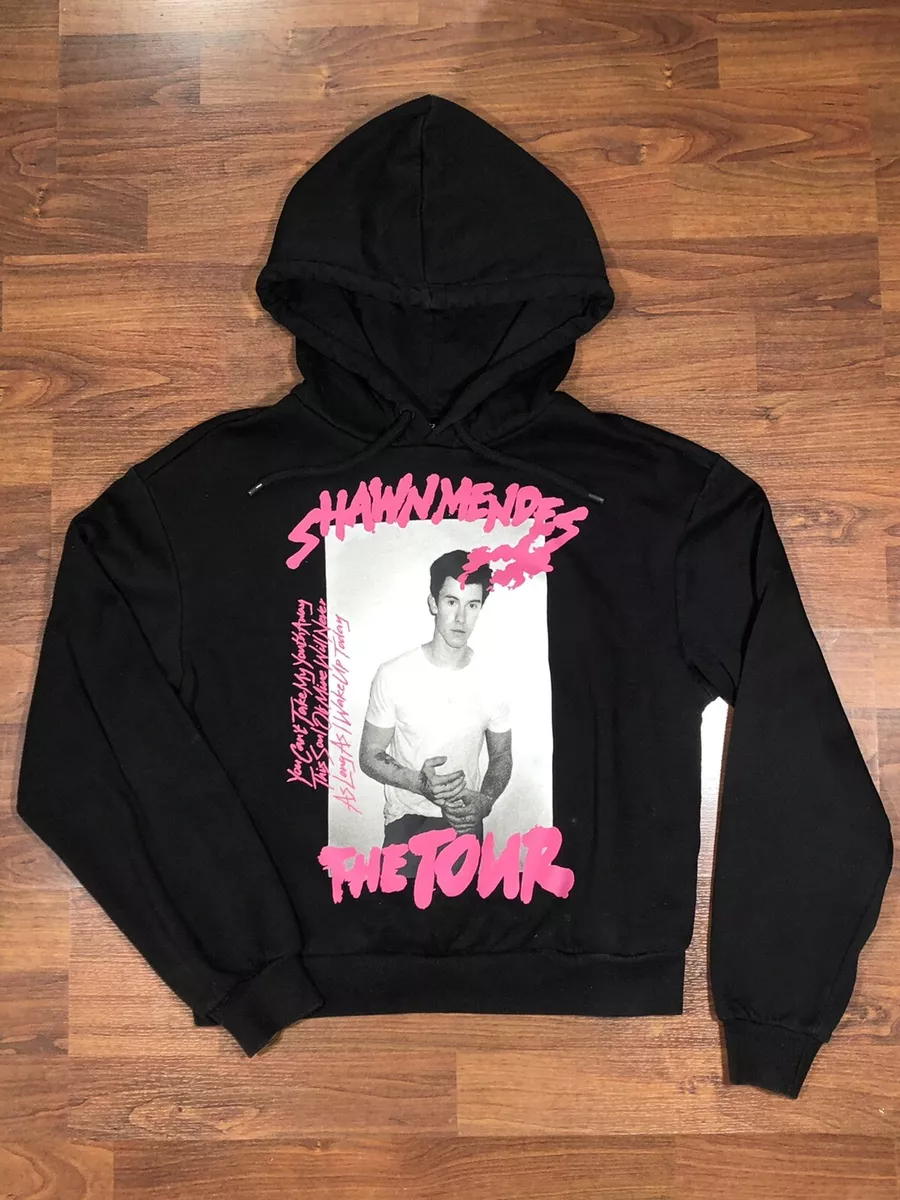 Shawn Mendes The Tour Black Hoodie Long Sleeve Youth Small Divided