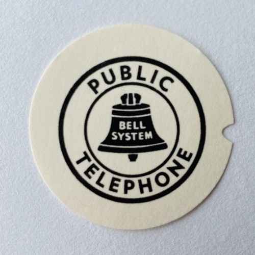 Public Telephone Bell System Rotary Phone Dial Card Insert - Picture 4 of 11
