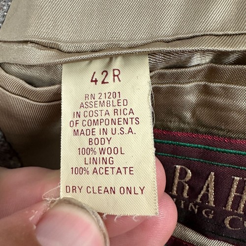 Vintage Farah Clothing Co. Mens Blazer Elbow Patches & Button Closure Wool 42R - Picture 7 of 7