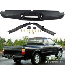 Black Complete Rear Steel Step Bumper Assembly For Toyota Tacoma Truck 1995-2004