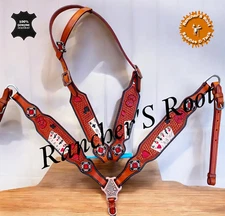 Western Horse Leather Tack Set | Vegas Ace Tack Set