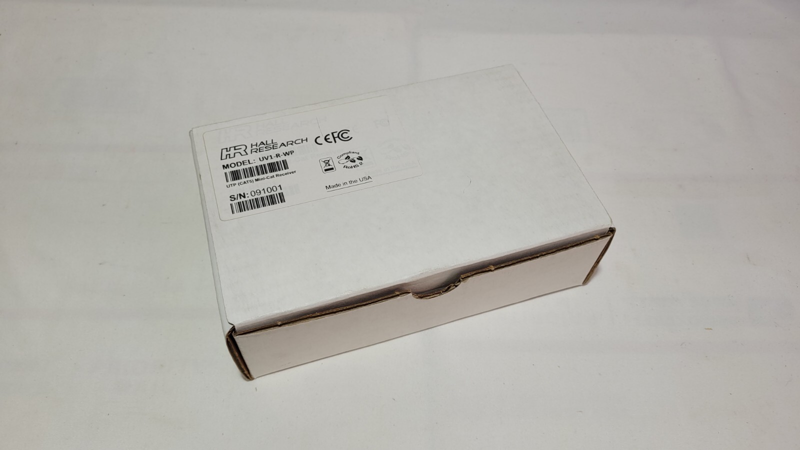 Hall Research UV1-R-WP Video over UTP Receiver Wallplate (Receiver)