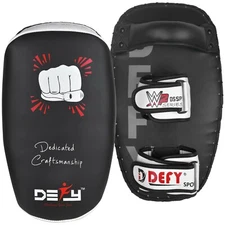 DEFY Boxing Strike Pad Natural Curved Arm Thai Pads Punching Shield Kicking PAIR