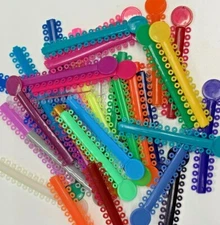 5200 Dental Ligature Rubber Ties Bands Braces Orthodontic Elastic Colored 5 Bags