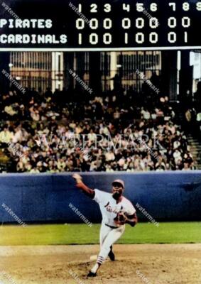 GN504 Bob Gibson St.Louis Cardinals No Hitter 8x10 11x14 16x20 Colorized Photo
