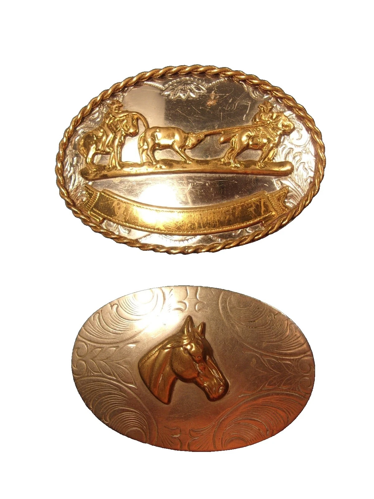 Hebillas de Cinturón Vintage Plata Deportivo