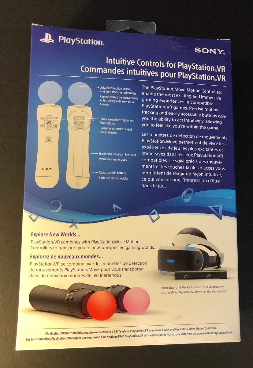 2 Pack Sony PlayStation Move VR Motion Controllers PS4 