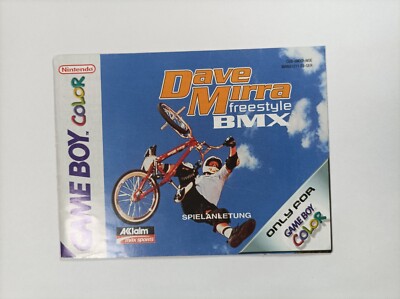 Dave Mirra Freestyle BMX  Nintendo GameBoy nur Spielanleitung Booklet #610