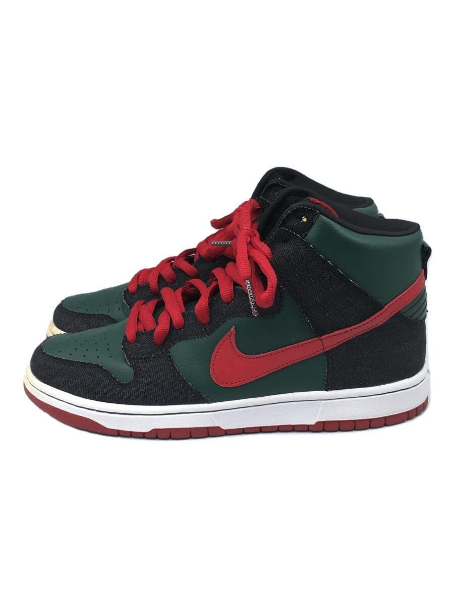 NIKE Men 9.0US   Sb/High Cut Sneakers/Dunk High Premium Resn/Green/313171-362
