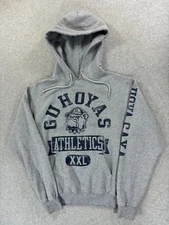 Georgetown Hoyas Champion Athletics Hoodie Sweatshirt (Men's Small) Gray