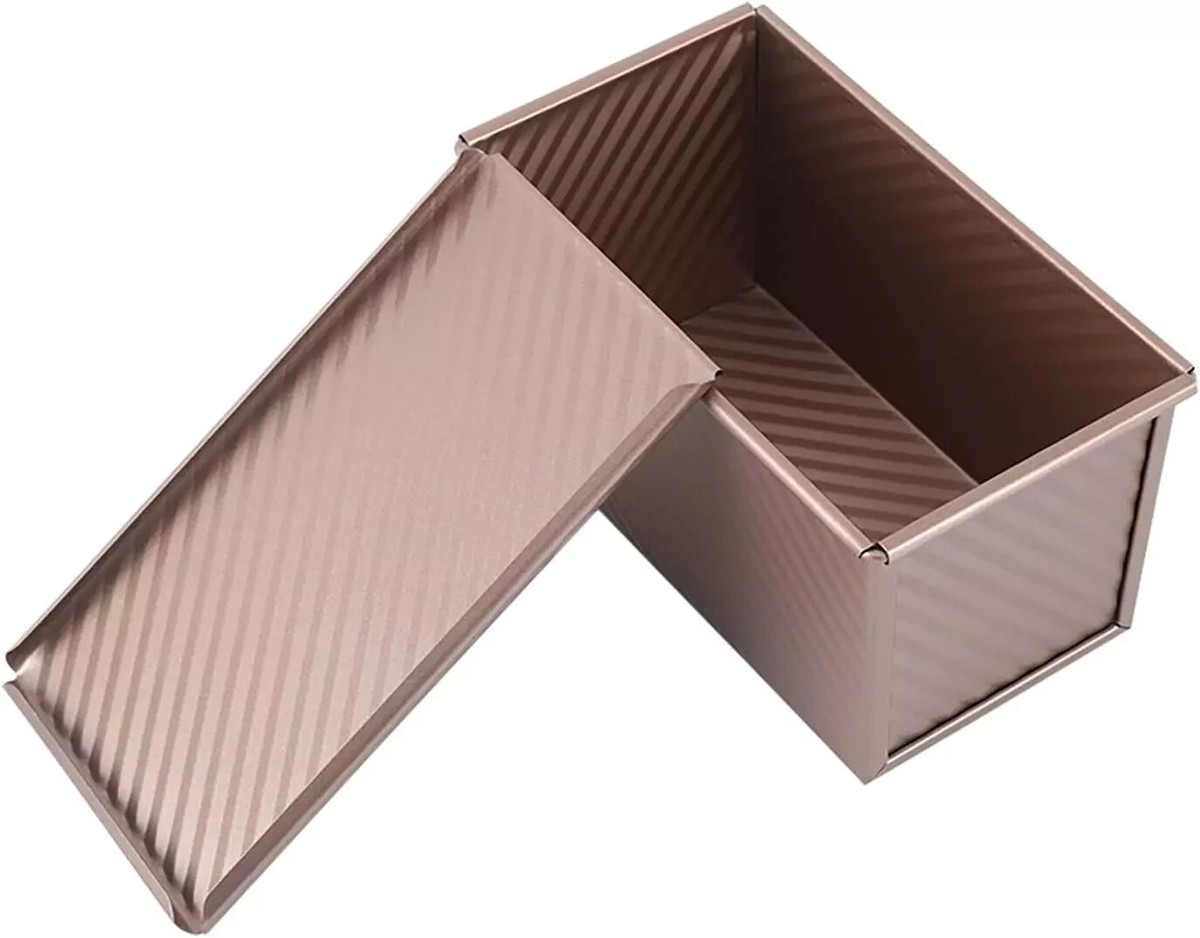 Pullman Loaf Pan with Lid, Toast Mold Nonstick Bread Pan Bakeware Lb Dough