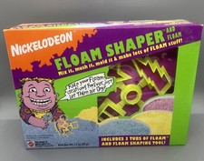 De colección 1994 Nickelodeon Floam púrpura caja sellada nostalgia juguete retro EE. UU. AÑOS 90