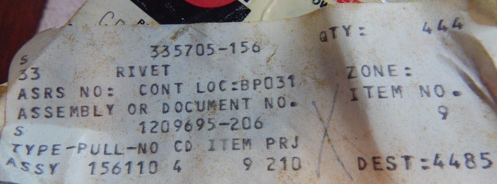 (LOT OF 25) PN 335705156 CHERRY AEROSPACE FASTENERS RIVETS eBay