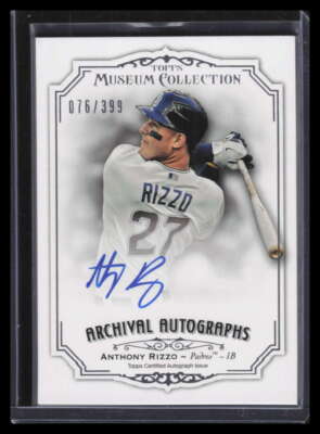 2012 Topps Museum Collection Archival Autographs AR Anthony Rizzo Auto ...