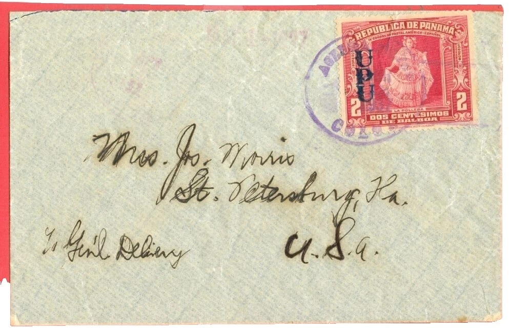 Cubierta usado sellos de Panamá