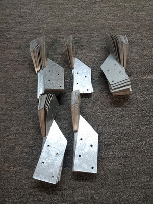 Simco HCPLR NER510 Hurricane Straps/Ties/Tie Truss Plate 6'' Galvanized *READ*