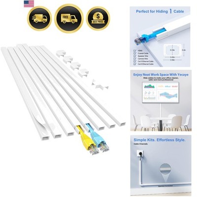 Cord Hider Wall Concealer Cable Management Kit for Wires Home Office