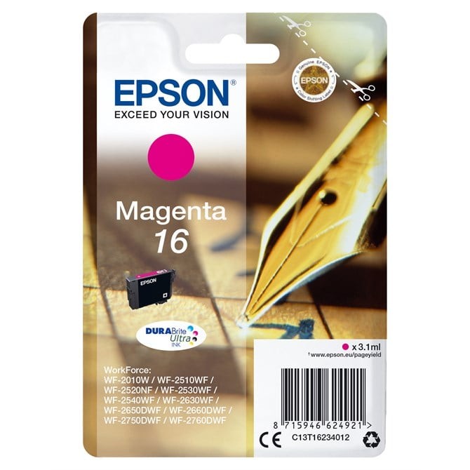 Original Epson 16 Magenta Ink Cartridge (C13T16234012) - Clearance - Image 13