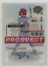 2024 Panini Prospect Edition Silver Prizm Signatures Tyson Lewis #150 Auto 1l7v