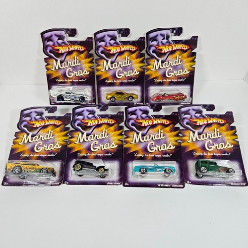 Hot Wheels Mardi Gras 2007 Juego Completo de 7 Coches Die-Cast Coleccionables Nuevos - Imagen 10 de 10