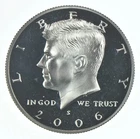 2006 S PROOF SILVER KENNEDY HALF DOLLAR