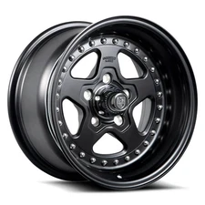 Center Line TELSTAR 2.0 Wheels 15x7 (-6, 5x114.3, 81) Black Rims Set of 4