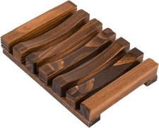 1 PCS Hawaii Style Bathroom Accessories Handmade Natural Wood Soap Dish Woode...