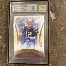 Tom Brady 2008 Upper Deck Autograph Premier Milestones Gold /25 NEVER SOLD B4!