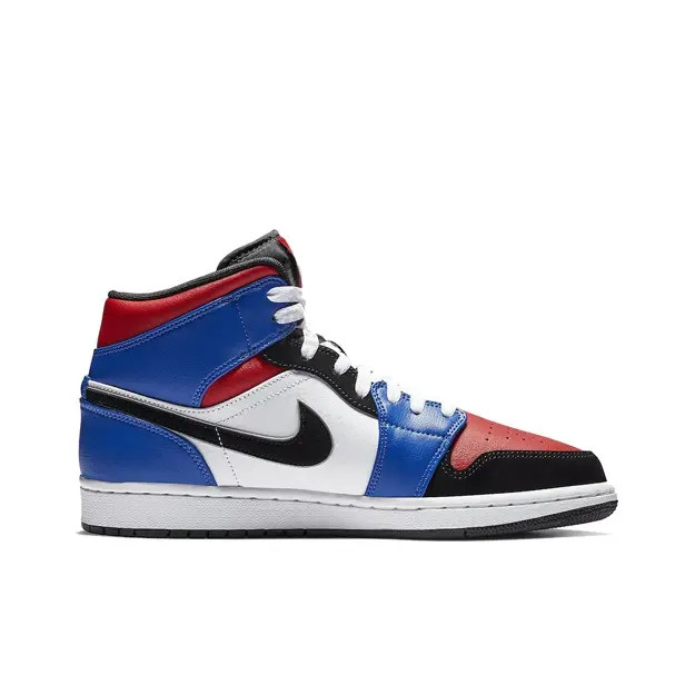 Jordan Air Jordan 1 Mid Top 3 Multicolor 554724-124 Unisex | eBay