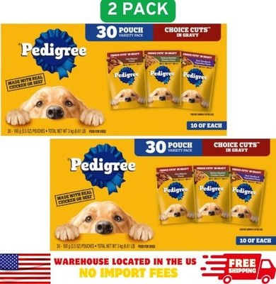 Pedigree Choice Cuts in Gravy Variety Pack Adult Wet Dog Food, 60x3.5-oz