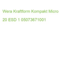 Wera Kraftform Kompakt Micro 20 Esd 1 05073671001 (4013288169662)