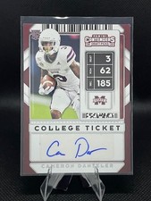 CAMERON DANTZLER RC 2020 PANINI CONTENDERS #191 AUTO MISSISSIPPI ST VIKINGS