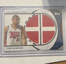 Topps 2009-10 All-Star Quad Relics Tim Duncan #ASQ-TD /100 Memorabilia Spurs