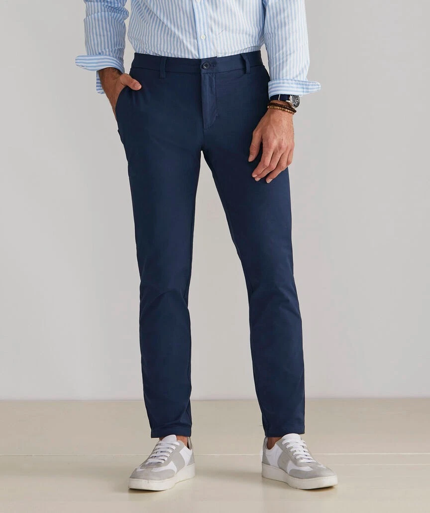 Vineyard Vines On The Go Pants Men 38x32 Blue OTG Performance Stretch Flex Golf